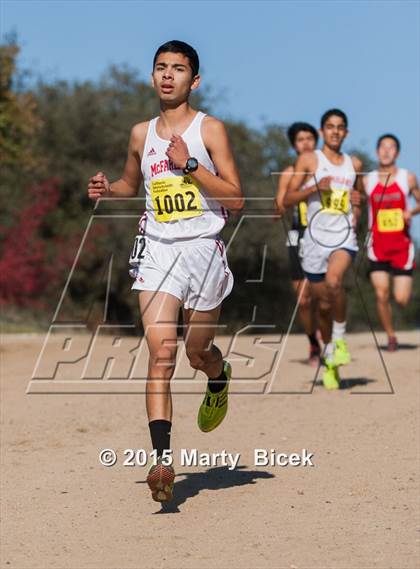 Thumbnail 1 in CIF State Cross Country Championships (D1 Boys Race) photogallery.