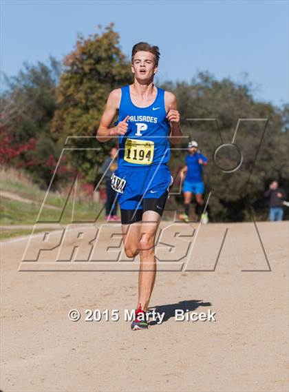 Thumbnail 2 in CIF State Cross Country Championships (D1 Boys Race) photogallery.
