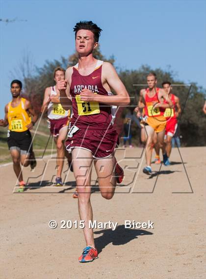 Thumbnail 3 in CIF State Cross Country Championships (D1 Boys Race) photogallery.