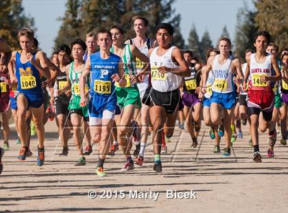 Thumbnail 1 in CIF State Cross Country Championships (D1 Boys Race) photogallery.