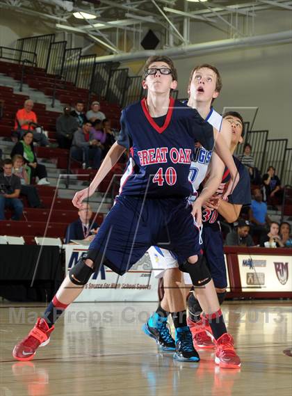 Thumbnail 1 in Great Oak vs. Pleasant Grove (MaxPreps Holiday Classic) photogallery.