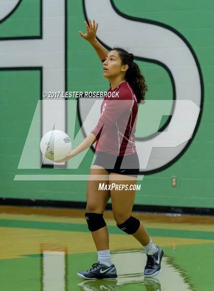 Thumbnail 1 in Floresville vs. Pearsall (Pearsall VB Tournament) photogallery.