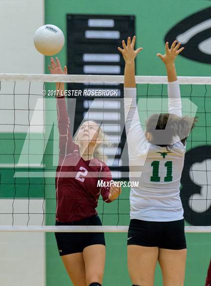 Thumbnail 3 in Floresville vs. Pearsall (Pearsall VB Tournament) photogallery.