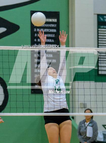 Thumbnail 3 in Floresville vs. Pearsall (Pearsall VB Tournament) photogallery.