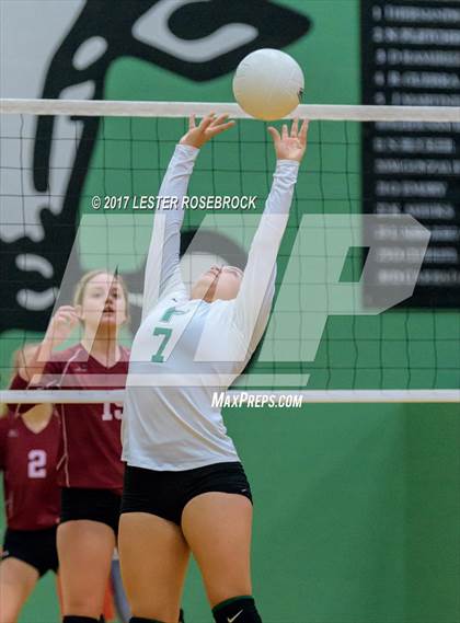 Thumbnail 1 in Floresville vs. Pearsall (Pearsall VB Tournament) photogallery.