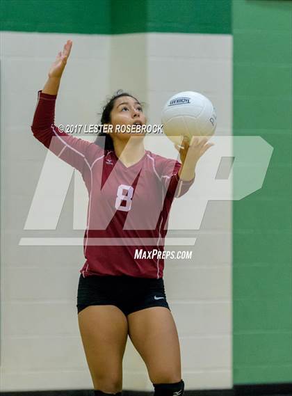 Thumbnail 3 in Floresville vs. Pearsall (Pearsall VB Tournament) photogallery.