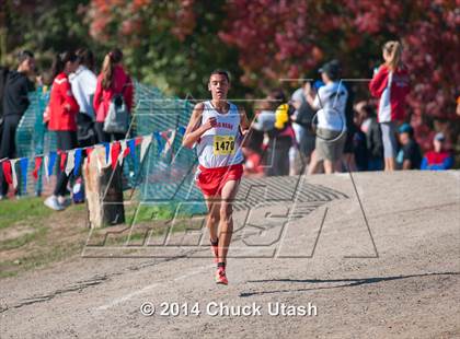 Thumbnail 1 in CIF State Cross Country Championships (D4 Boys Race) photogallery.