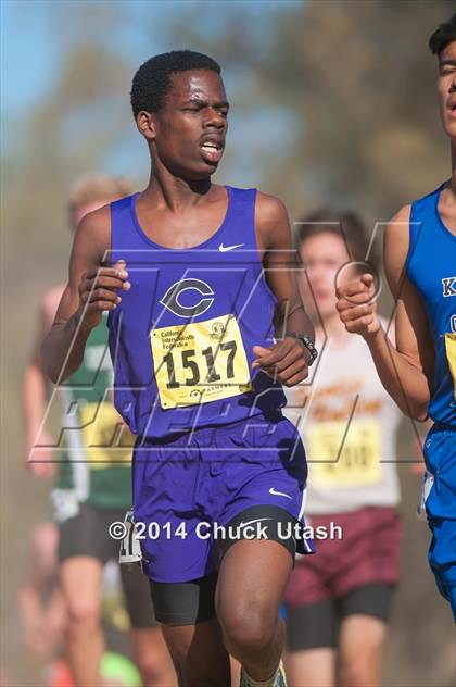 Thumbnail 1 in CIF State Cross Country Championships (D4 Boys Race) photogallery.