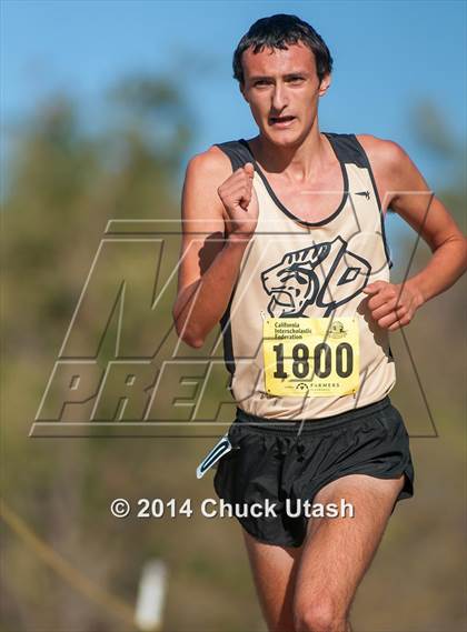 Thumbnail 3 in CIF State Cross Country Championships (D4 Boys Race) photogallery.