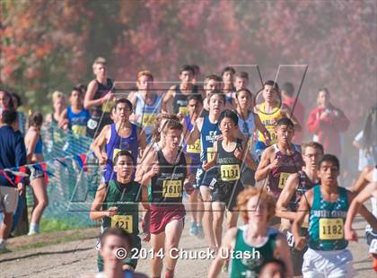 Thumbnail 3 in CIF State Cross Country Championships (D4 Boys Race) photogallery.