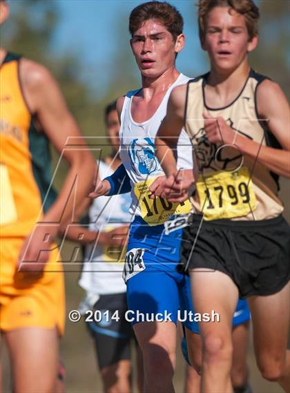Thumbnail 1 in CIF State Cross Country Championships (D4 Boys Race) photogallery.