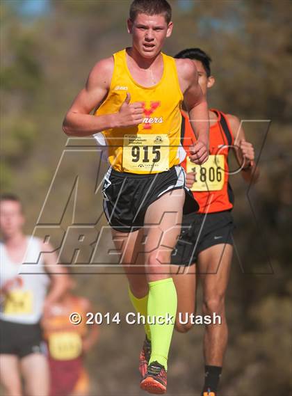 Thumbnail 2 in CIF State Cross Country Championships (D4 Boys Race) photogallery.