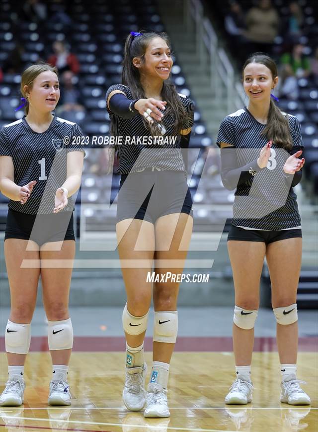 Photo 23 in the Randall vs Salado (UIL 4A Volleyball Semifinal) Photo