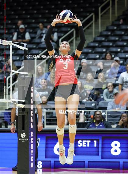 Thumbnail 3 in Randall vs. Salado (UIL 4A Volleyball Semifinal) photogallery.