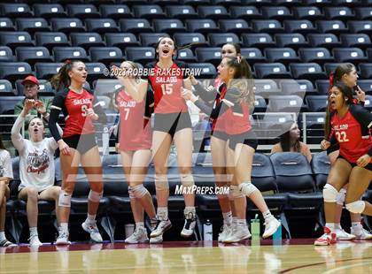 Thumbnail 3 in Randall vs. Salado (UIL 4A Volleyball Semifinal) photogallery.