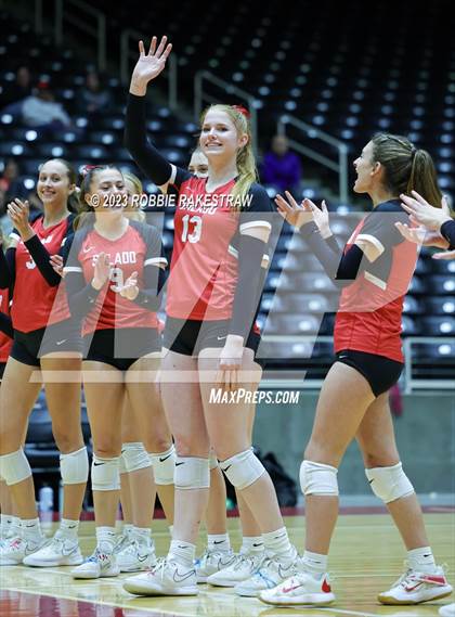 Thumbnail 2 in Randall vs. Salado (UIL 4A Volleyball Semifinal) photogallery.