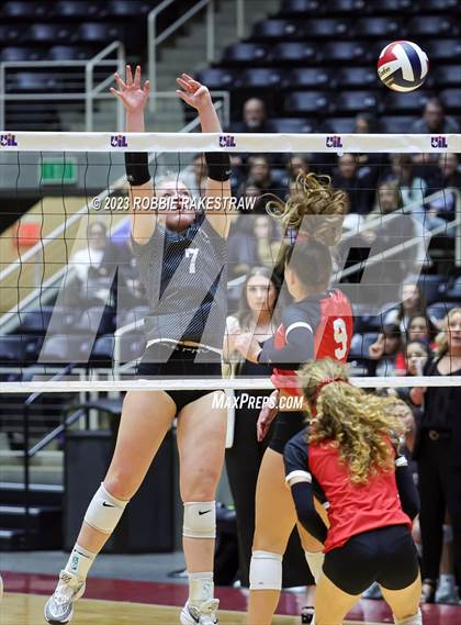 Thumbnail 3 in Randall vs. Salado (UIL 4A Volleyball Semifinal) photogallery.