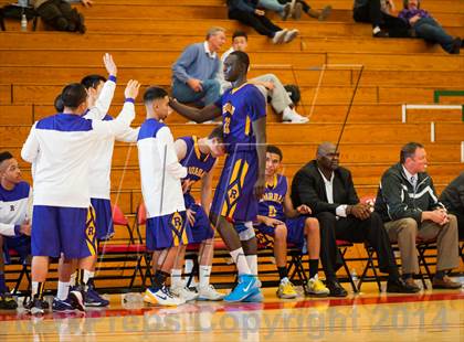 Thumbnail 2 in Archbishop Riordan vs. St. Joseph Notre Dame (Catholic School Winter Classic) photogallery.