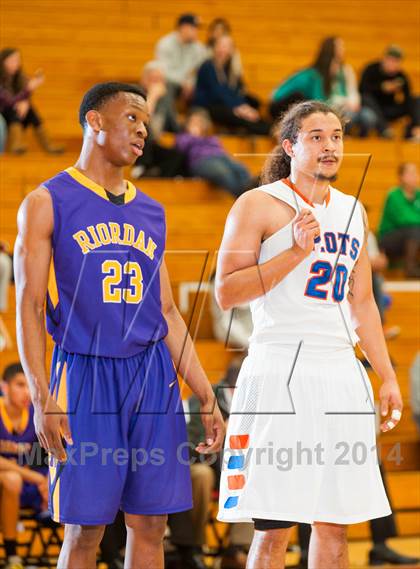Thumbnail 1 in Archbishop Riordan vs. St. Joseph Notre Dame (Catholic School Winter Classic) photogallery.