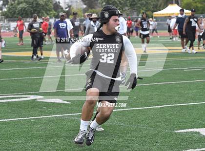 Thumbnail 2 in St. John Bosco vs. Servite (Battle at the Beach 7x7) photogallery.