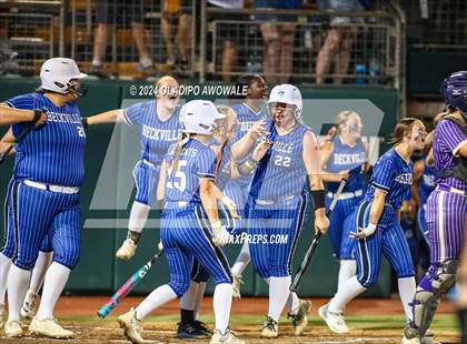 Thumbnail 2 in Beckville vs. Shiner (UIL 2A Softball Final) photogallery.