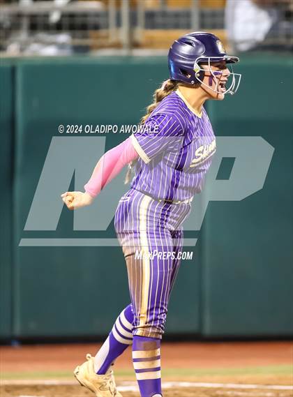 Thumbnail 1 in Beckville vs. Shiner (UIL 2A Softball Final) photogallery.