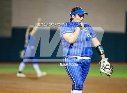 Thumbnail 2 in Beckville vs. Shiner (UIL 2A Softball Final) photogallery.