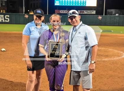 Thumbnail 1 in Beckville vs. Shiner (UIL 2A Softball Final) photogallery.