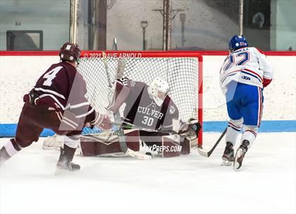 Thumbnail 2 in Culver Academies vs Mount St. Charles Academy (Prep Hockey Conference Showcase) photogallery.