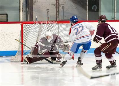 Thumbnail 2 in Culver Academies vs Mount St. Charles Academy (Prep Hockey Conference Showcase) photogallery.