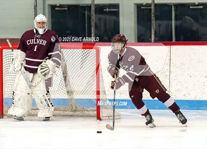 Thumbnail 2 in Culver Academies vs Mount St. Charles Academy (Prep Hockey Conference Showcase) photogallery.