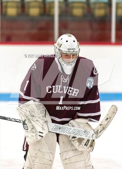 Thumbnail 2 in Culver Academies vs Mount St. Charles Academy (Prep Hockey Conference Showcase) photogallery.