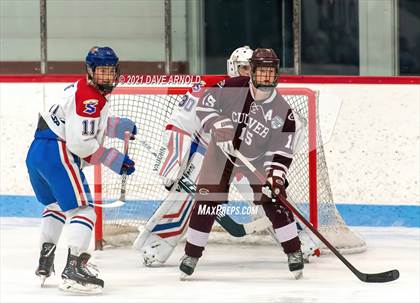 Thumbnail 1 in Culver Academies vs Mount St. Charles Academy (Prep Hockey Conference Showcase) photogallery.