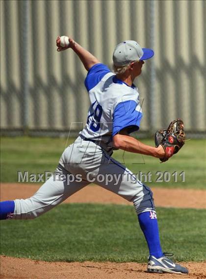 Thumbnail 1 in Los Alamitos @ Hart (CIF SS Playoffs) photogallery.