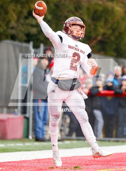 Thumbnail 2 in Brother Rice @ Marist (IHSA 8A Semifinal) photogallery.