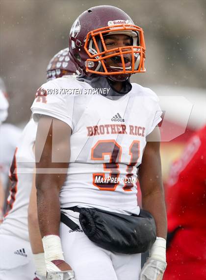 Thumbnail 2 in Brother Rice @ Marist (IHSA 8A Semifinal) photogallery.