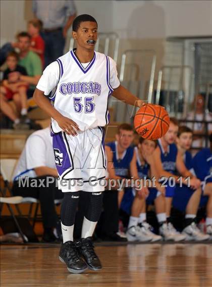 Thumbnail 1 in Rancho Cucamonga vs. Pleasant Grove (Maxpreps Holiday Classic) photogallery.