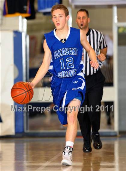 Thumbnail 2 in Rancho Cucamonga vs. Pleasant Grove (Maxpreps Holiday Classic) photogallery.