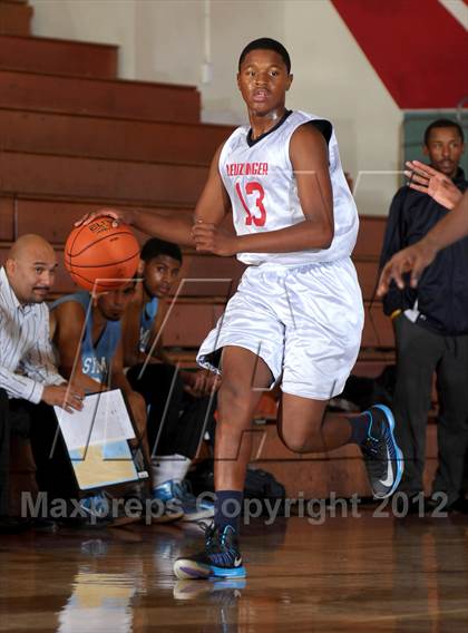 Thumbnail 1 in Leuzinger vs. Sylmar (Rose City Roundball Classic) photogallery.