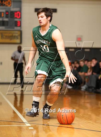 Thumbnail 1 in Lincoln Southwest vs. Lincoln Northeast (Heartland Athletic Conference Tournament) photogallery.