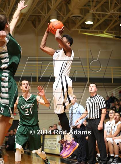 Thumbnail 1 in Lincoln Southwest vs. Lincoln Northeast (Heartland Athletic Conference Tournament) photogallery.