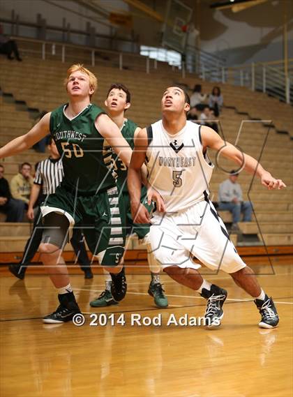 Thumbnail 1 in Lincoln Southwest vs. Lincoln Northeast (Heartland Athletic Conference Tournament) photogallery.