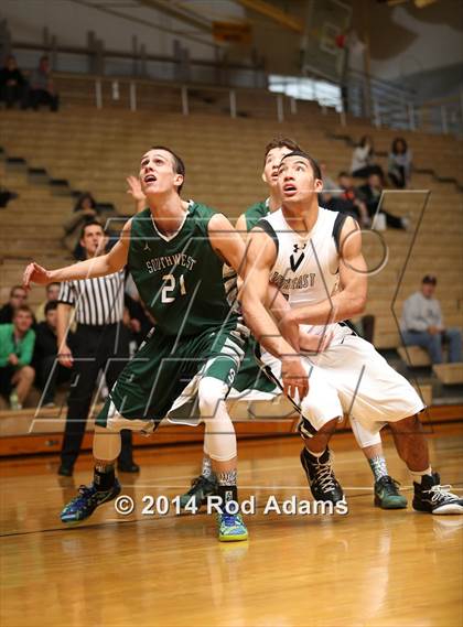 Thumbnail 2 in Lincoln Southwest vs. Lincoln Northeast (Heartland Athletic Conference Tournament) photogallery.