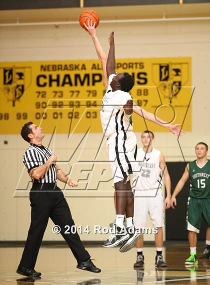 Thumbnail 3 in Lincoln Southwest vs. Lincoln Northeast (Heartland Athletic Conference Tournament) photogallery.