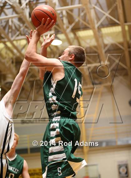 Thumbnail 2 in Lincoln Southwest vs. Lincoln Northeast (Heartland Athletic Conference Tournament) photogallery.