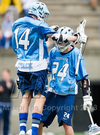 Thumbnail 1 in Medfield vs Hingham (MIAA D2 East Final) photogallery.