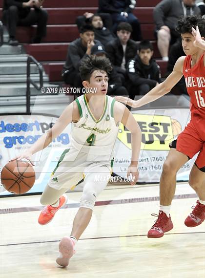 Thumbnail 3 in Mater Dei vs. Roosevelt (Rancho Mirage Holiday Invitational) photogallery.