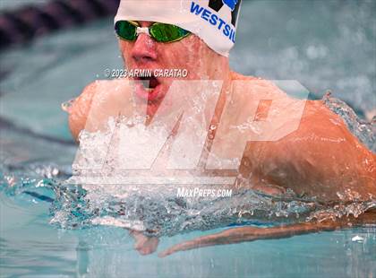 Thumbnail 2 in UIL Region IV-6A Boys Swimming Finals photogallery.