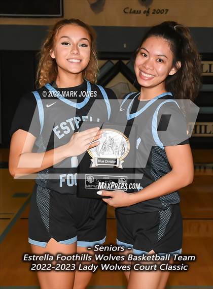 Thumbnail 1 in Estrella Foothills vs. Sahuaro  (Lady Wolves Court Classic - Blue Division Championship) photogallery.