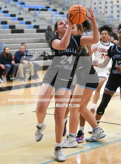 Thumbnail 2 in Estrella Foothills vs. Sahuaro  (Lady Wolves Court Classic - Blue Division Championship) photogallery.
